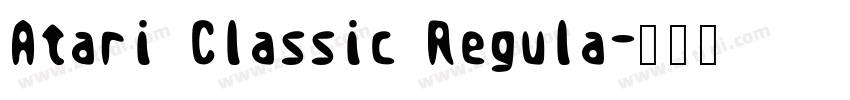 Atari Classic Regula字体转换